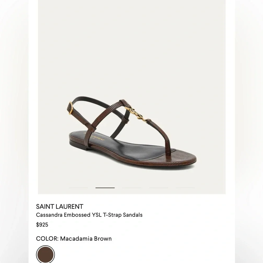 Saint Laurent Cassandra sandal, 40 - Picture 4 of 8